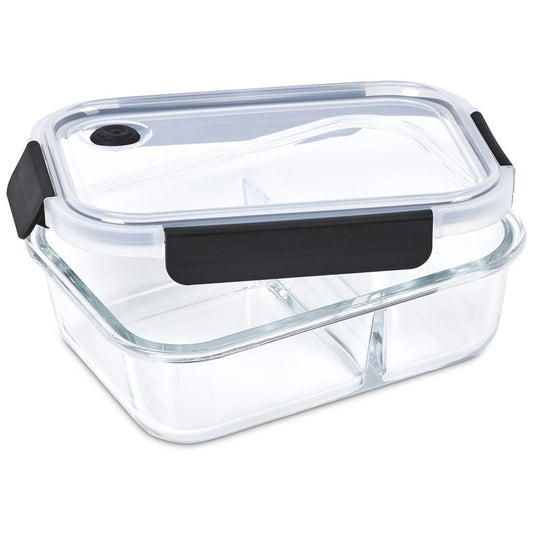 Serendipio Fairford Glass Lunch Box Black