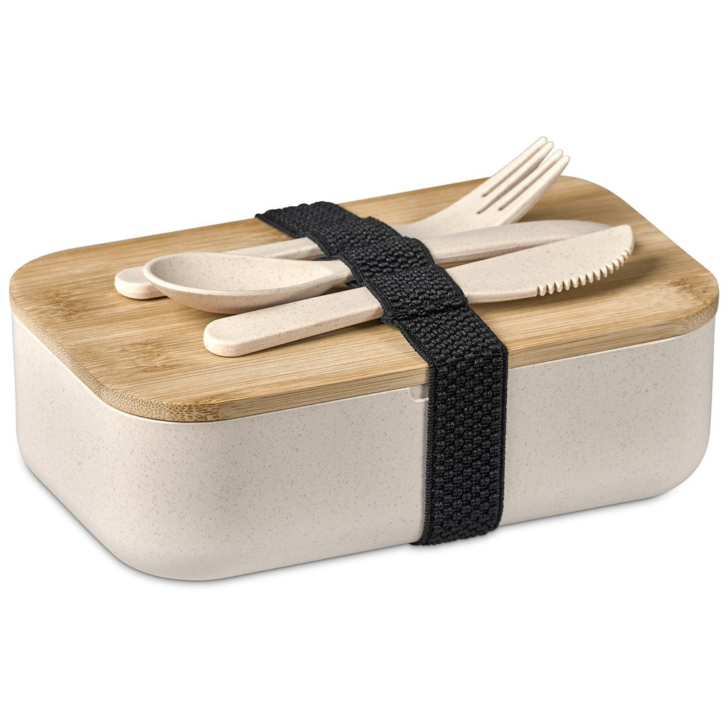 Okiyo Kura Cotton & Wheat Straw Lunch Set Natural