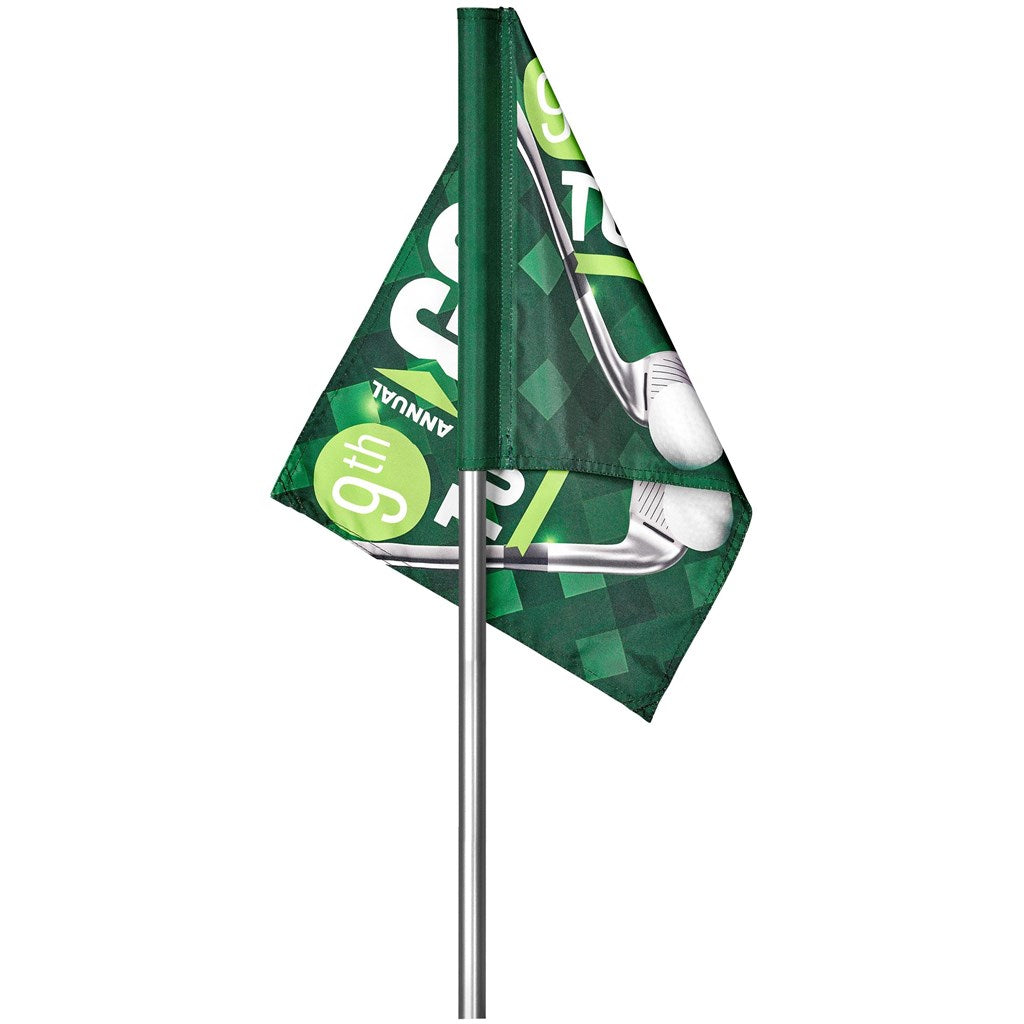 Hoppla Tournament Golf Flag Solid White