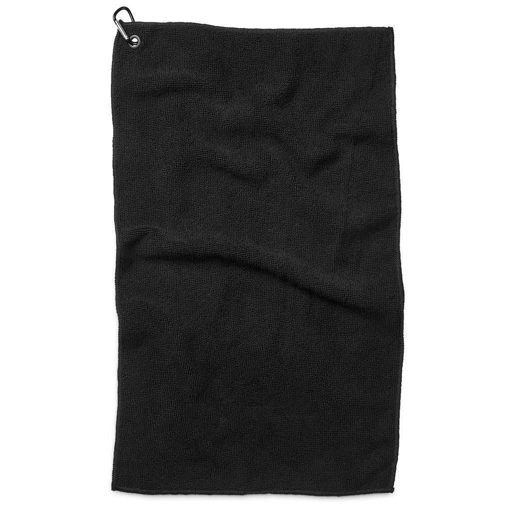 Altitude Greenside Microfiber Golf Towel Black