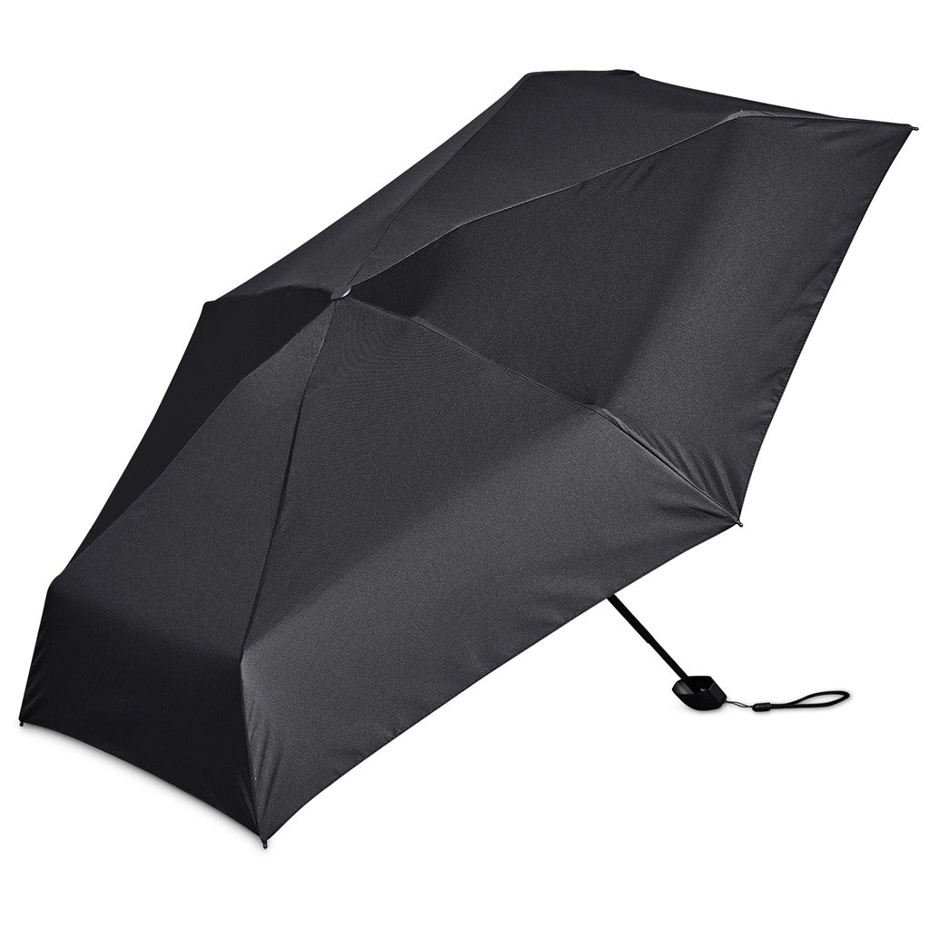Serendipio Salem Recycled PET Compact Umbrella with EVA Pouch - Black
