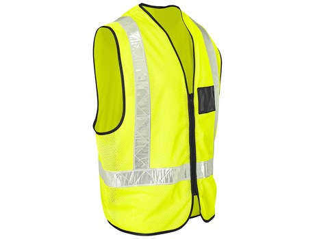 Airport Hi-Viz Reflective Full Zip Vest