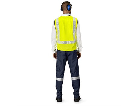 Airport Hi-Viz Reflective Full Zip Vest