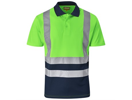 Surveyor Two-Tone Hi-Viz Reflective Golf Shirt