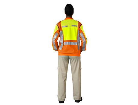 Metro Two-Tone Hi-Viz Reflective Zip-Off Jacket