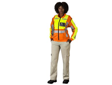 Metro Two-Tone Hi-Viz Reflective Zip-Off Jacket