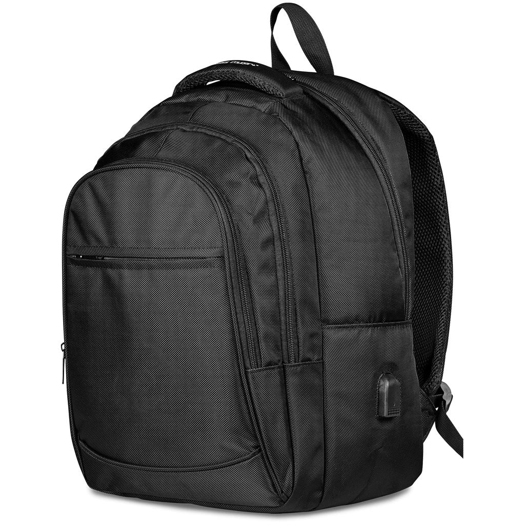 Swiss Cougar Boston Laptop Backpack in Black