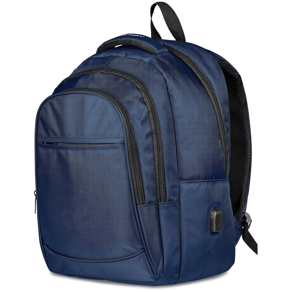 Swiss Cougar Boston Laptop Backpack in Navy