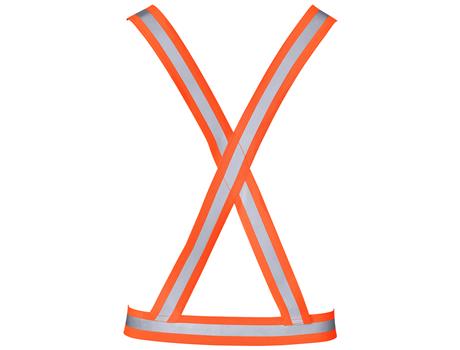 Hi-Viz Reflective Safety Belt - Orange worn