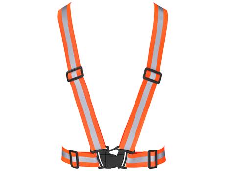 Hi-Viz Reflective Safety Belt - Orange worn
