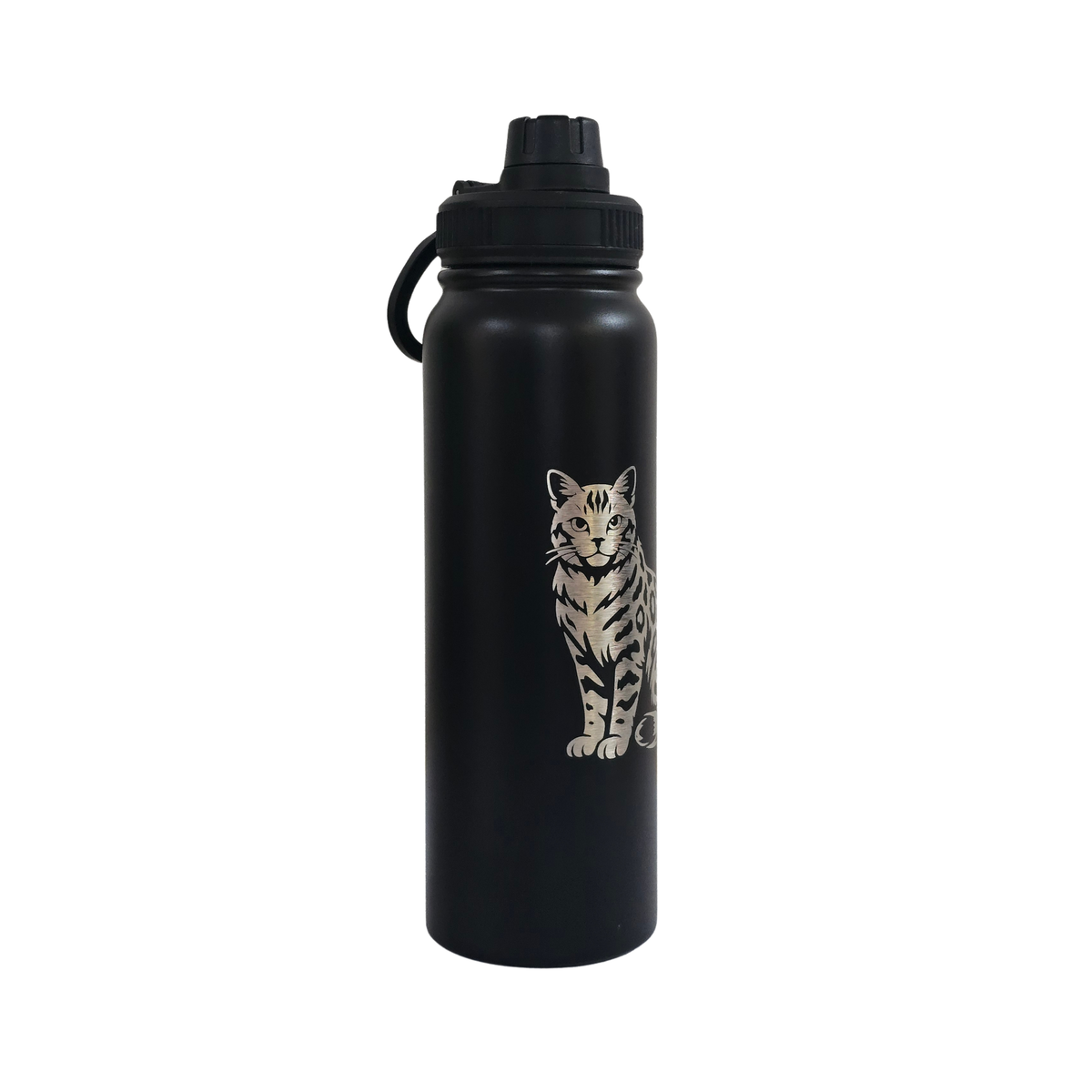 Bengal engraved stainless steel water bottle 750ml - second view