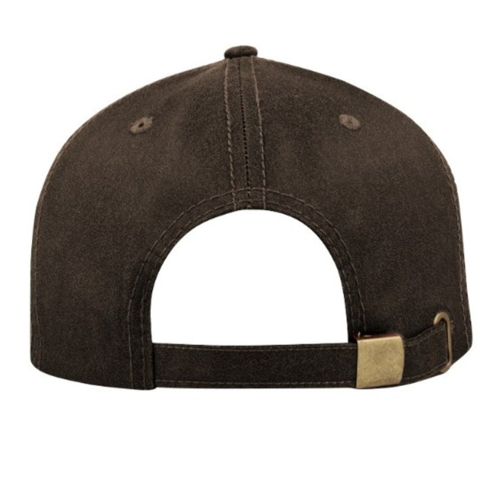 Washed Oil Skin 6P Cap