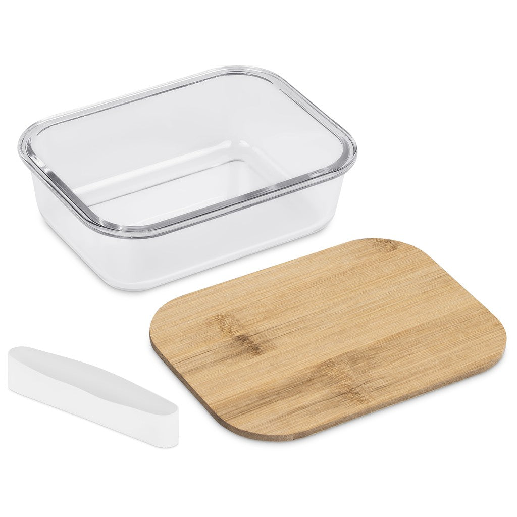 Okiyo Moshi Glass & Bamboo Lunch Box Natural