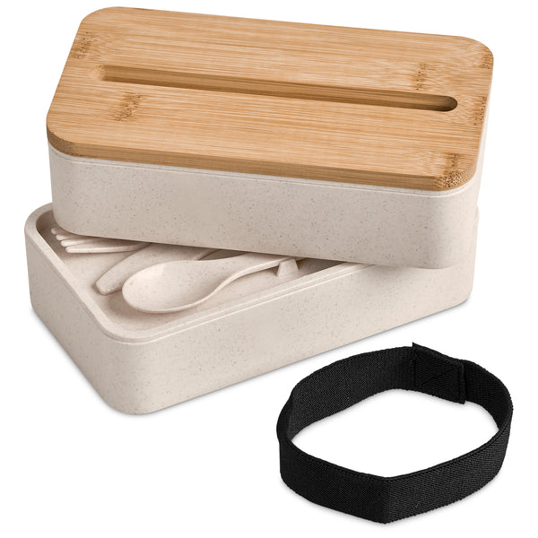 Okiyo Dura Wheat Straw & Bamboo Lunch Box Set