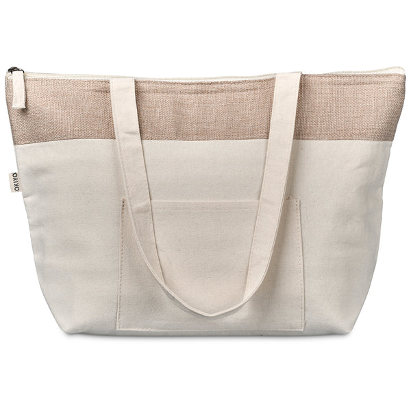 Okiyo Arshi Cotton & Jute 12 Can Lunch Cooler