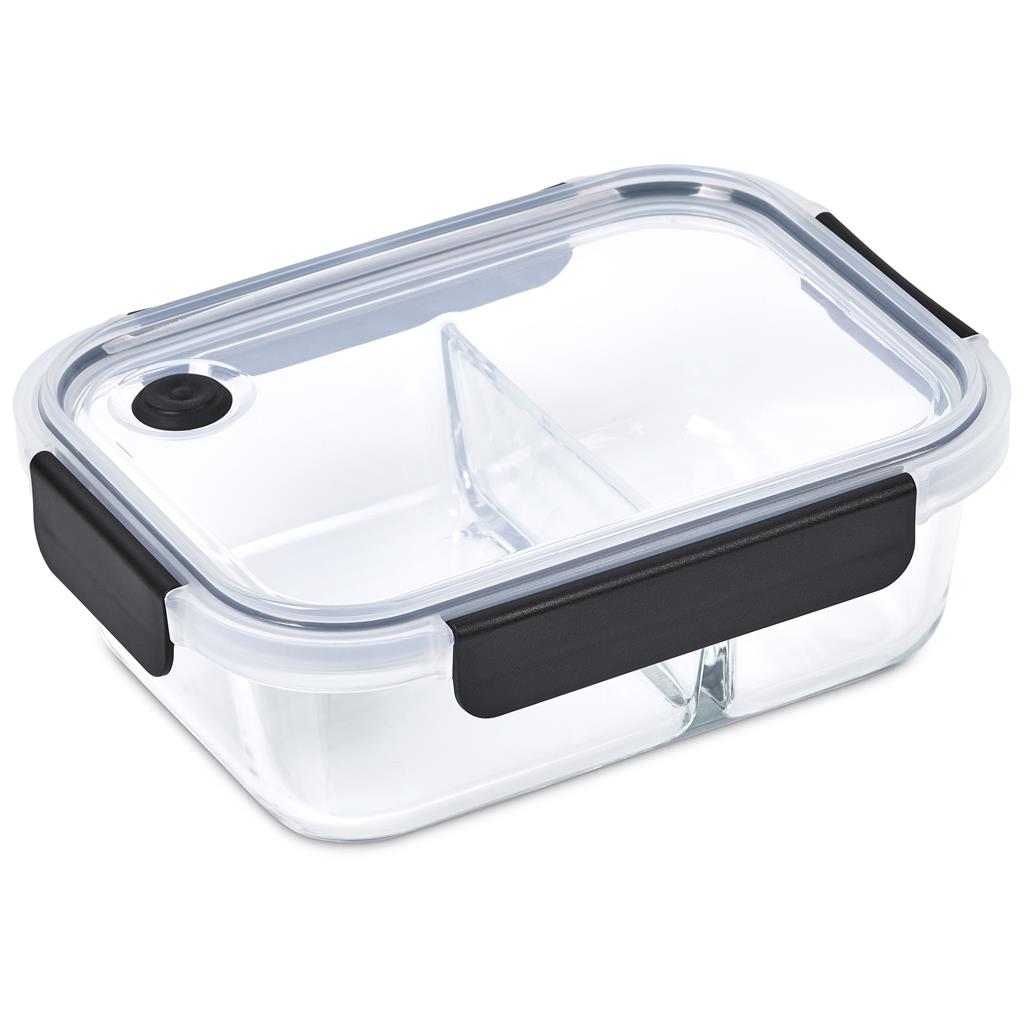 Serendipio Fairford Glass Lunch Box Black