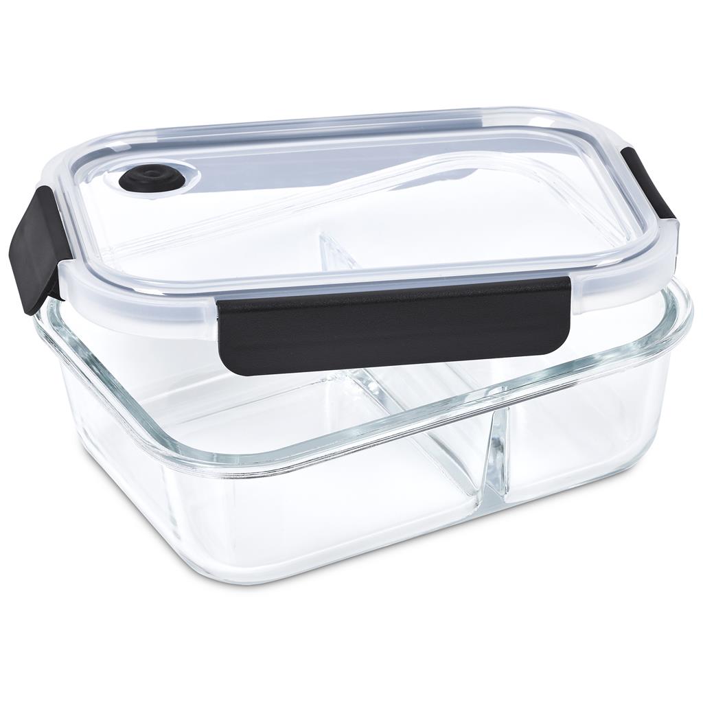 Serendipio Fairford Glass Lunch Box Black