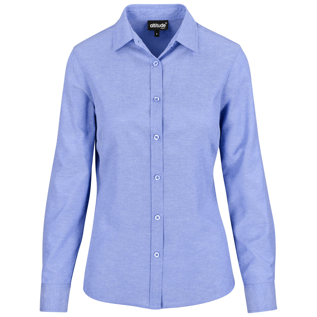 Ladies Long Sleeve Oxford Shirt