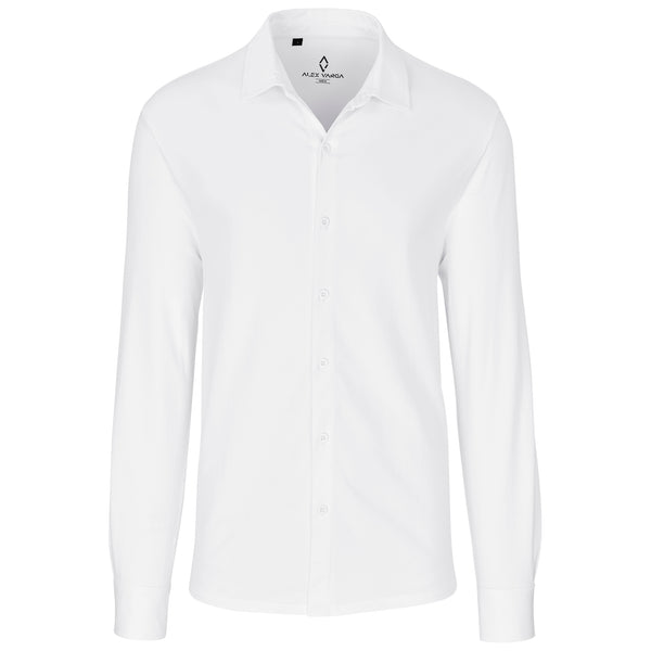 Mens Long Sleeve Alex Varga Cronus Knitted Shirt