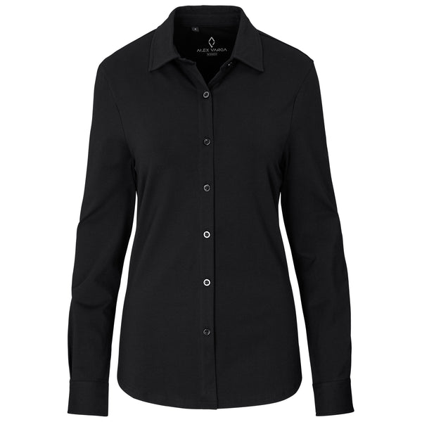 Ladies Long Sleeve Alex Varga Cronus Knitted Shirt