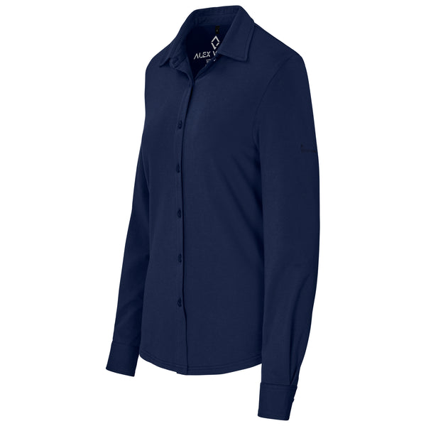 Ladies Long Sleeve Alex Varga Cronus Knitted Shirt
