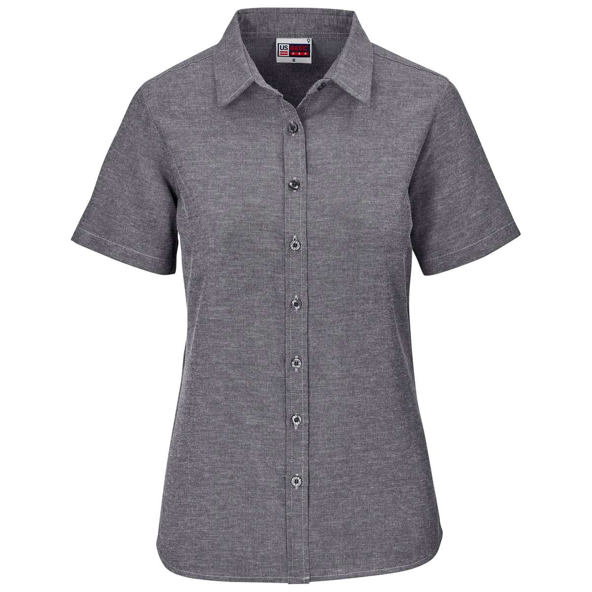 Ladies Short Sleeve Oxford Shirt