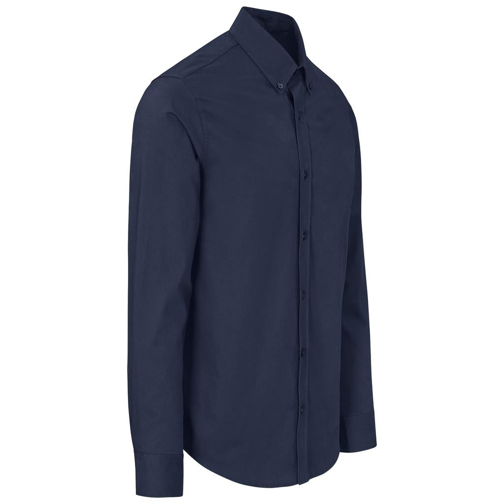 Mens Long Sleeve Brushed Cotton Twill Moderna Shirt