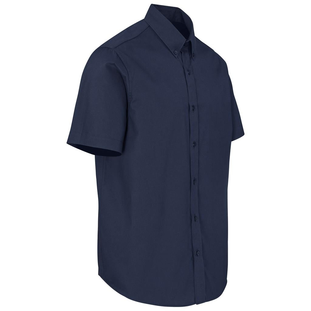 Mens Short Sleeve Brushed Cotton Twill Moderna Shirt