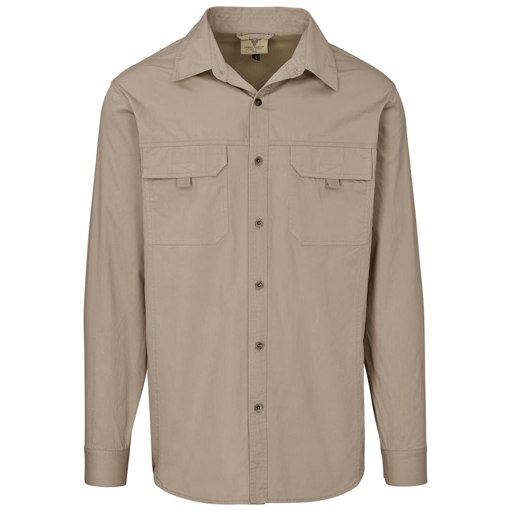 Mens Long Sleeve Mawenzi Twill Shirt