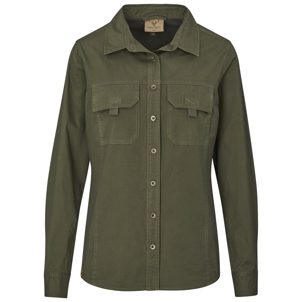 Ladies Long Sleeve Mawenzi Twill Shirt