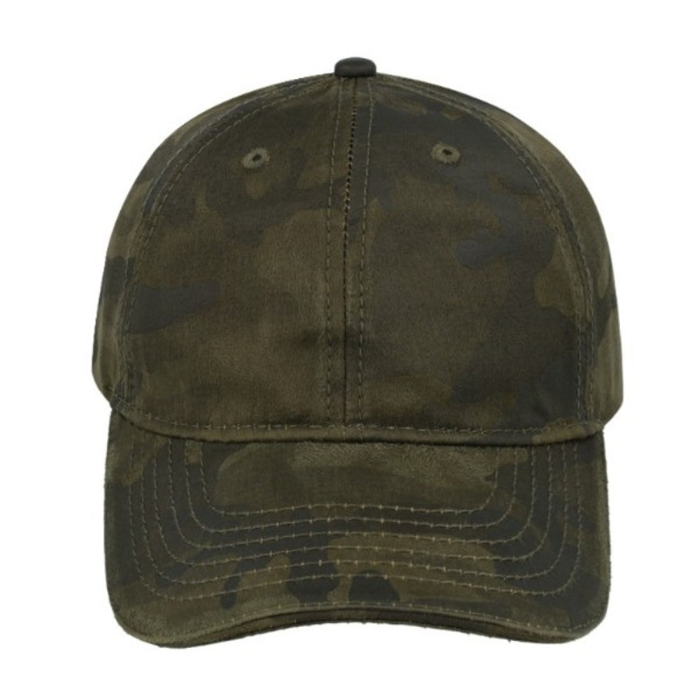 Washed Oil Skin 6P Cap