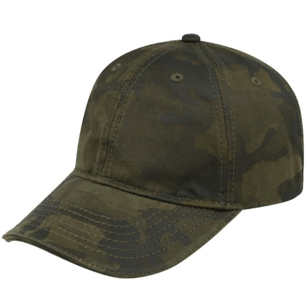 Washed Oil Skin 6P Cap