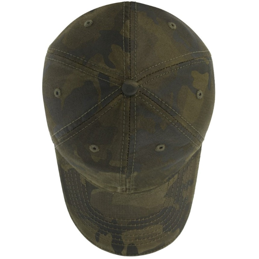 Washed Oil Skin 6P Cap