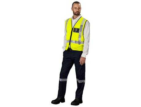 Airport Hi-Viz Reflective Full Zip Vest