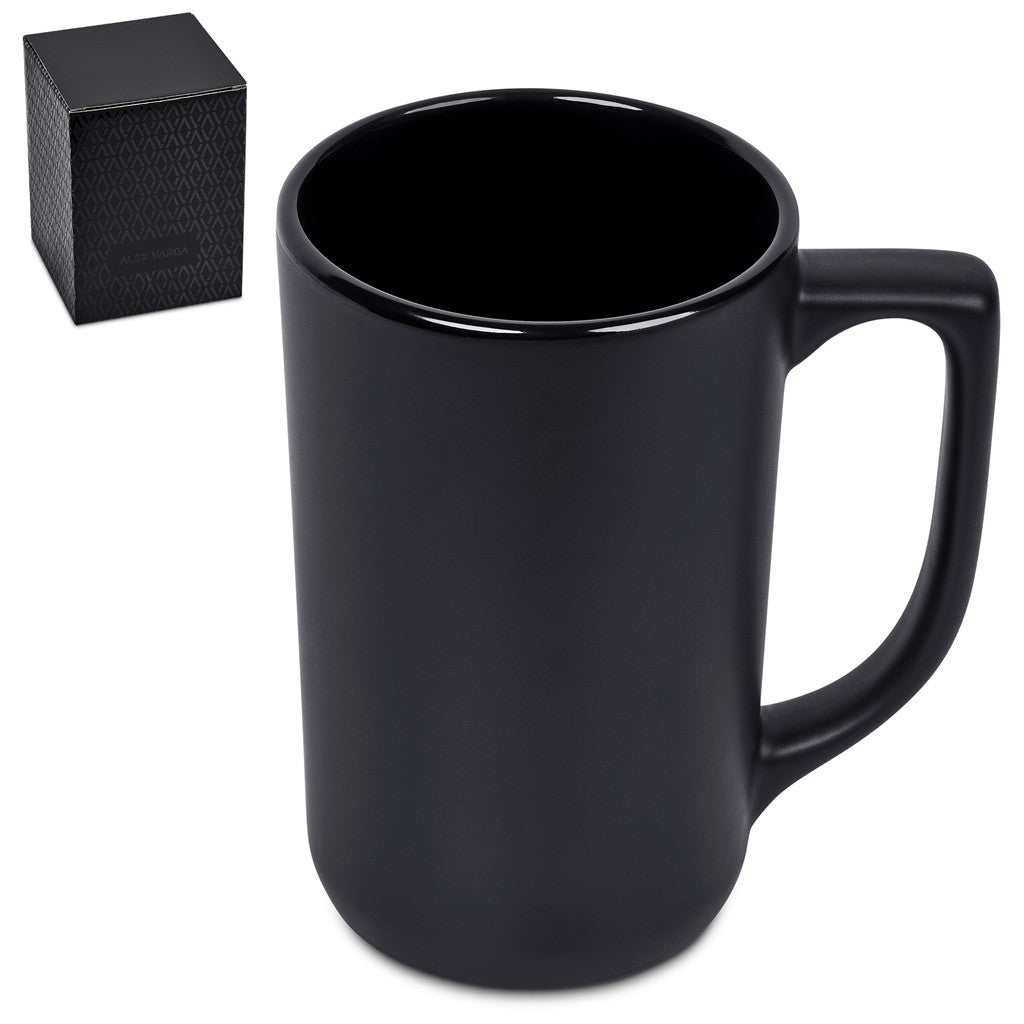 Alex Varga Marcella Ceramic Coffee Mug – 540ml - Black