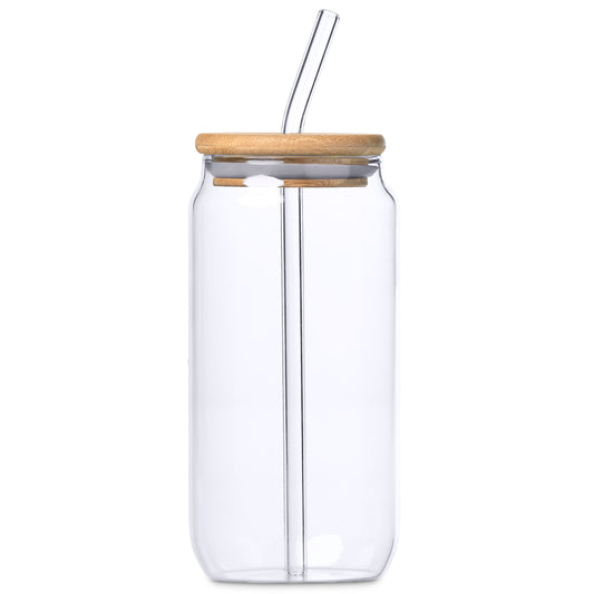 Okiyo Natsu Glass & Bamboo Tumbler & Straw - 500ml