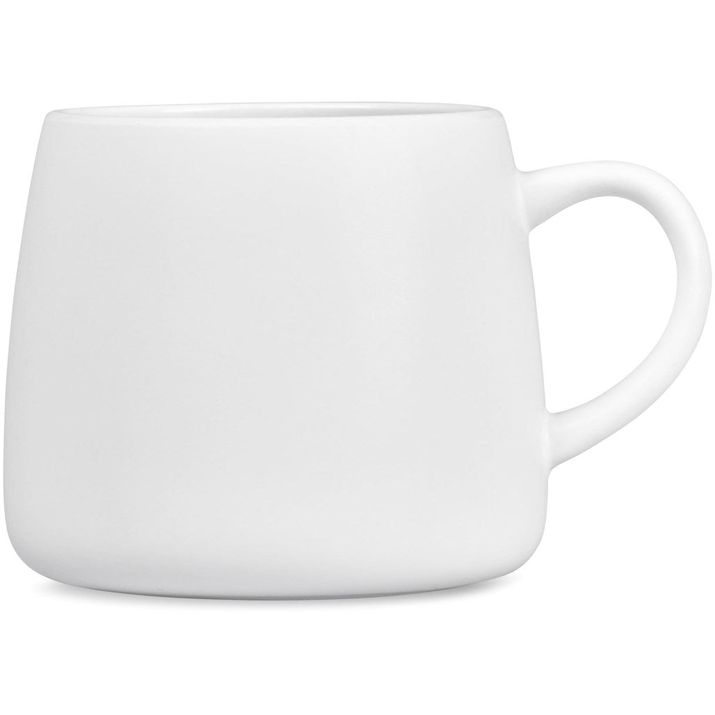 Serendipio Camden Ceramic Coffee Mug - 400ml - Solid White