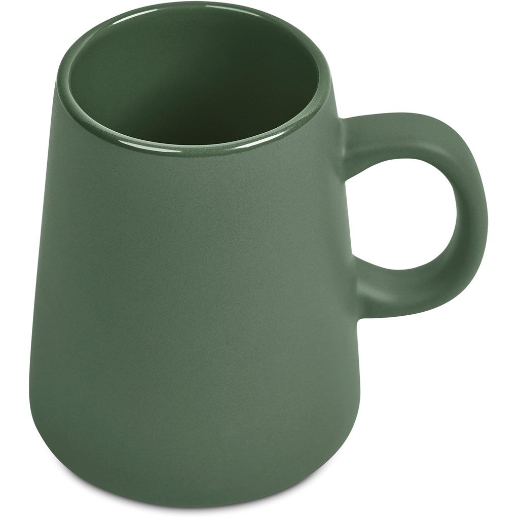 Serendipio Dorset Ceramic Coffee Mug – 400ml - Green