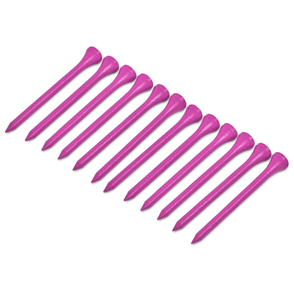 Altitude Swingstart Set of 12 Golf Tees Pink