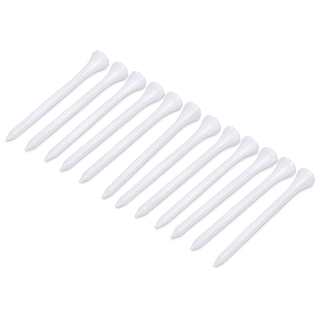 Altitude Swingstart Set of 12 Golf Tees Solid White