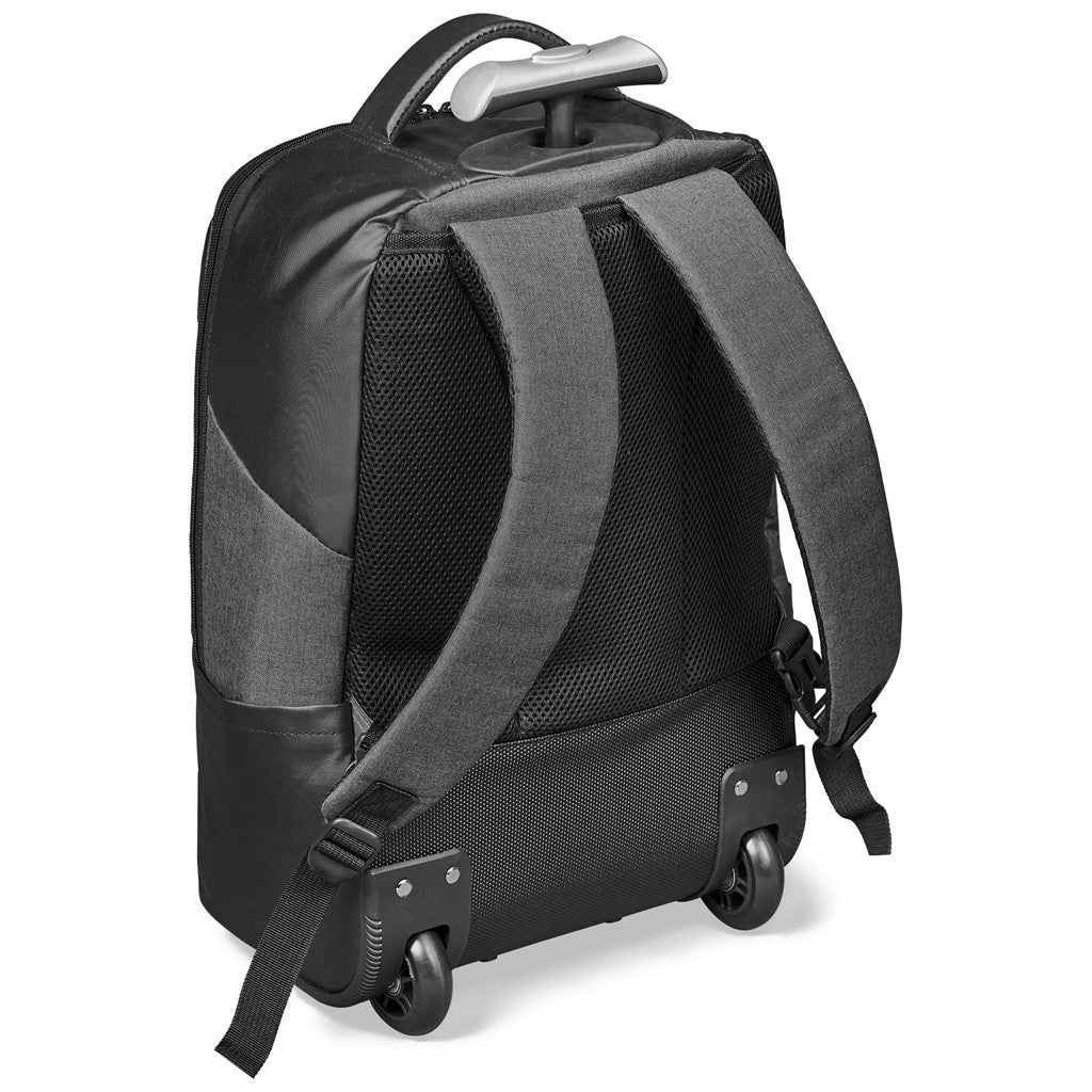Nanotech Laptop Trolley Backpack in Black back view