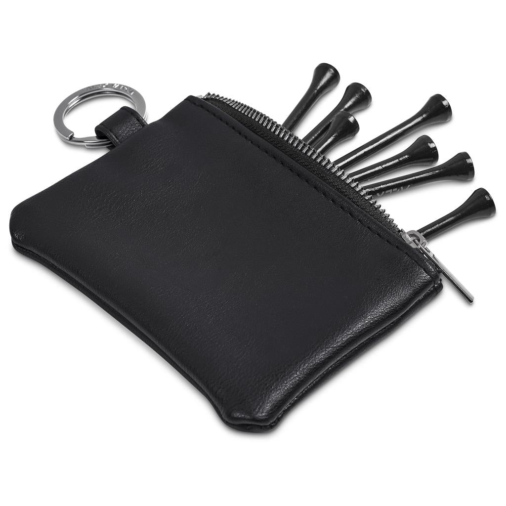 Alex Varga Dinero Pouch and Tees Golf Set Black