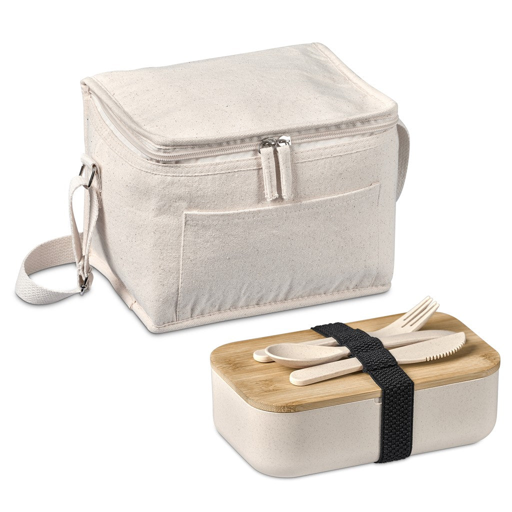 Okiyo Kura Cotton & Wheat Straw Lunch Set Natural