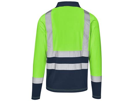 Long Sleeve Surveyor Two-Tone Hi-Viz Golf Shirt