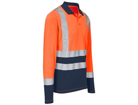 Long Sleeve Surveyor Two-Tone Hi-Viz Golf Shirt