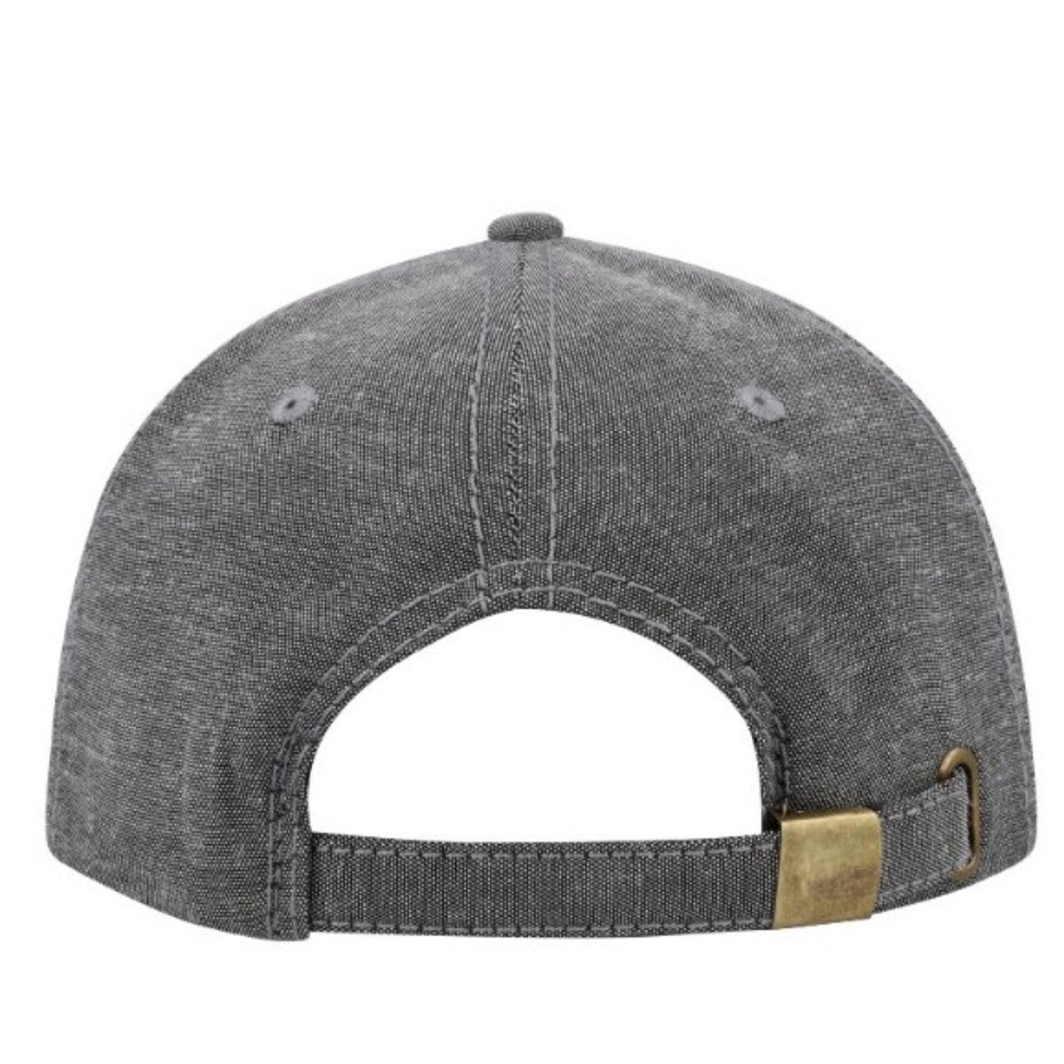Chambray/Suede 6 Panel Cap