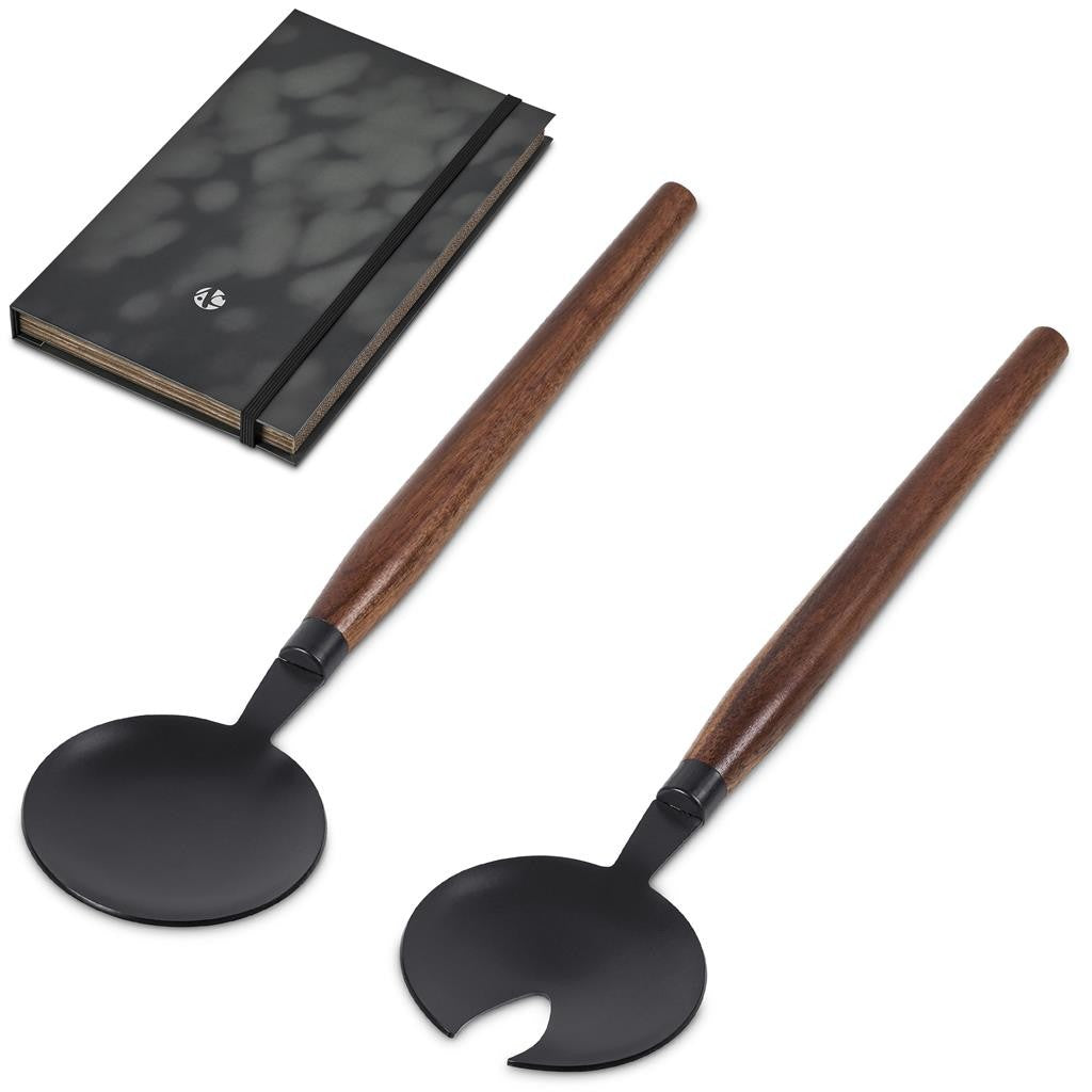 Andy Cartwright Franschhoek Salad Servers Set Black