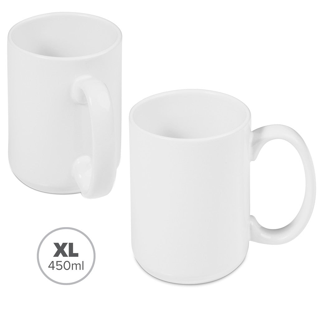 Altitude Super Sublimation Ceramic Coffee Mug - 450ml - Solid White