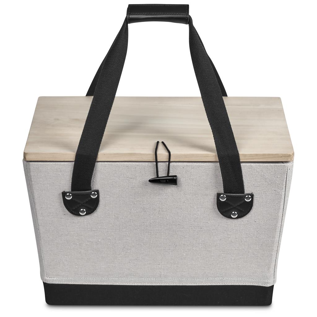 Serendipio Willow 4-Person Picnic Basket Black