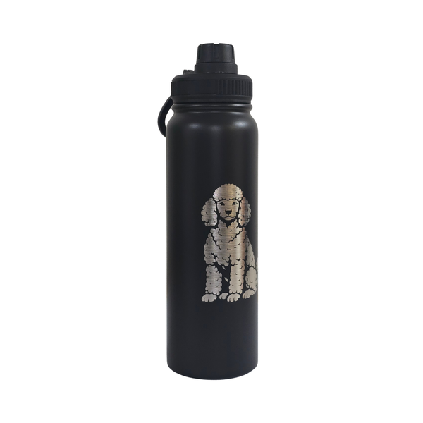 Stainless Steel Water Bottle - 750ml - Poodle